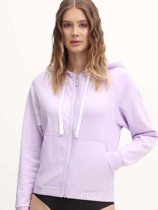 Zdjęcie produktu HUGO bluza SPORTY LOGO_JACKET fioletowy