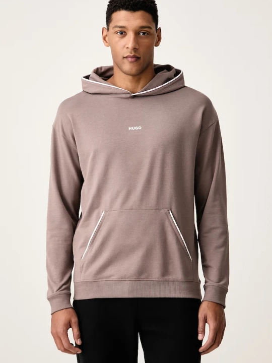 Zdjęcie produktu HUGO bluza z kapturem męska z bawełną NOAH HOODIE brązowy