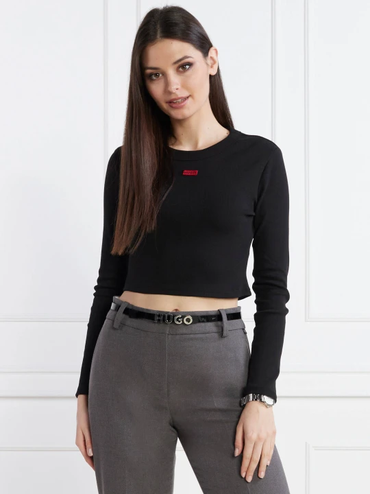 Zdjęcie produktu HUGO Bluzka Dafilomena_1 | Cropped Fit czarny