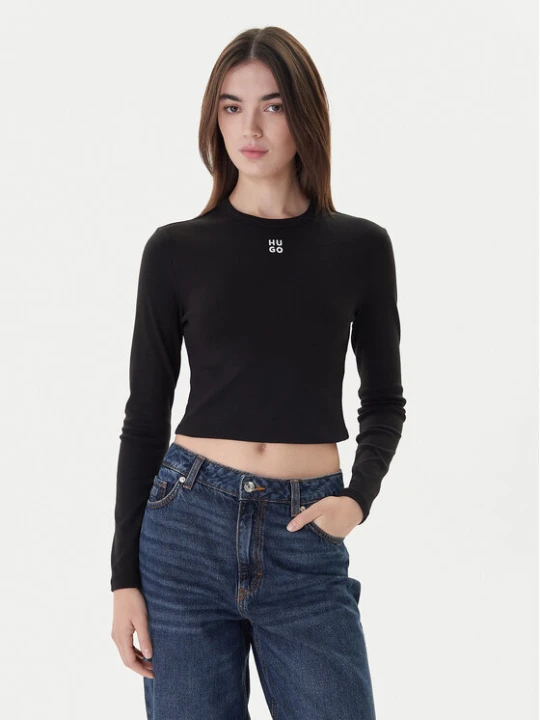 Zdjęcie produktu Hugo Bluzka Dafilomena_3 50518378 Czarny Slim Fit