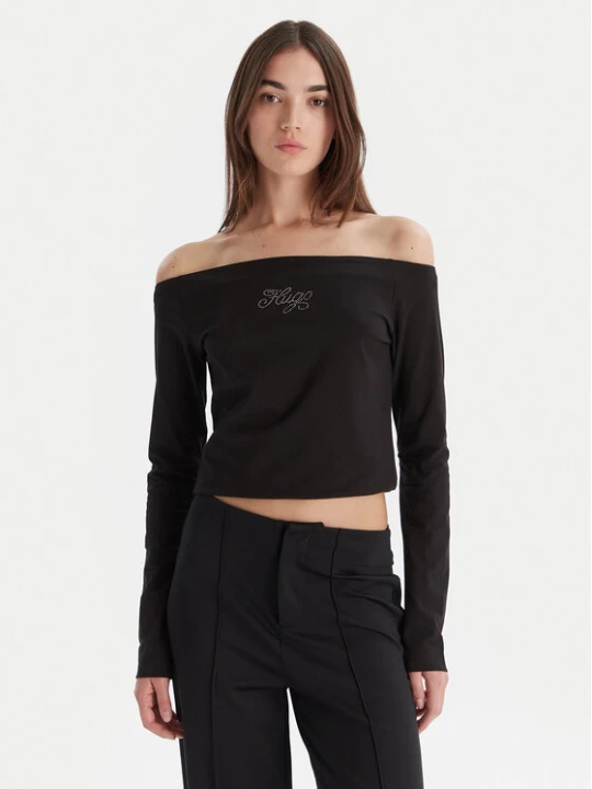 Zdjęcie produktu HUGO Bluzka Dolder 50546931 Czarny Slim Fit