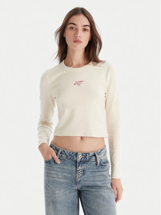 Zdjęcie produktu HUGO Bluzka Duspark 50550132 Beżowy Slim Fit