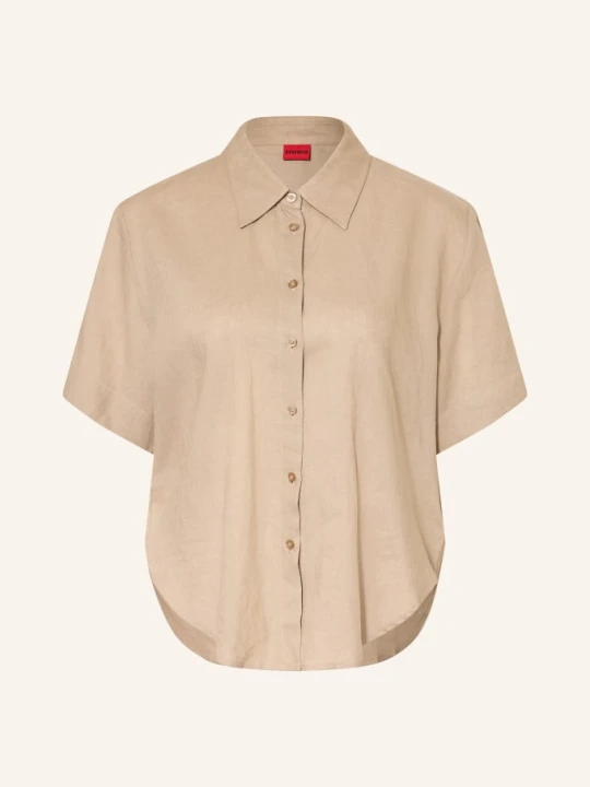 Zdjęcie produktu Hugo Bluzka Encantada Z Lnu beige JASNOBRĄZOWY