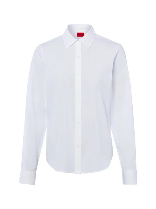Zdjęcie produktu HUGO Bluzka - The Essential Shirt Kobiety Bawełna biały