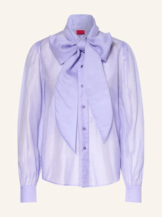 Zdjęcie produktu Hugo Bluzka Z Kokardą Elegant lila JASNOFIOLETOWY