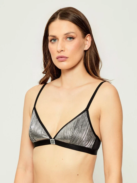 Zdjęcie produktu Hugo Bodywear Biustonosz PLISSE srebrny