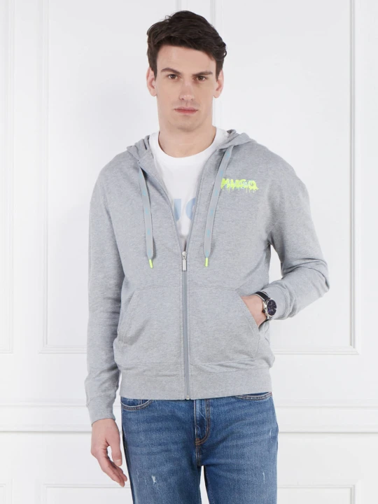 Zdjęcie produktu Hugo Bodywear Bluza Logo Jacket Hood | Classic fit szary