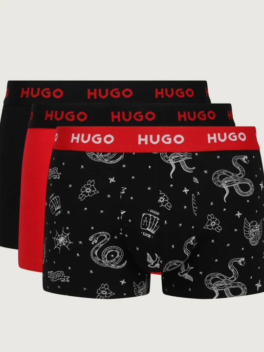 Zdjęcie produktu Hugo Bodywear Bokserki 3-pack Design czarny
