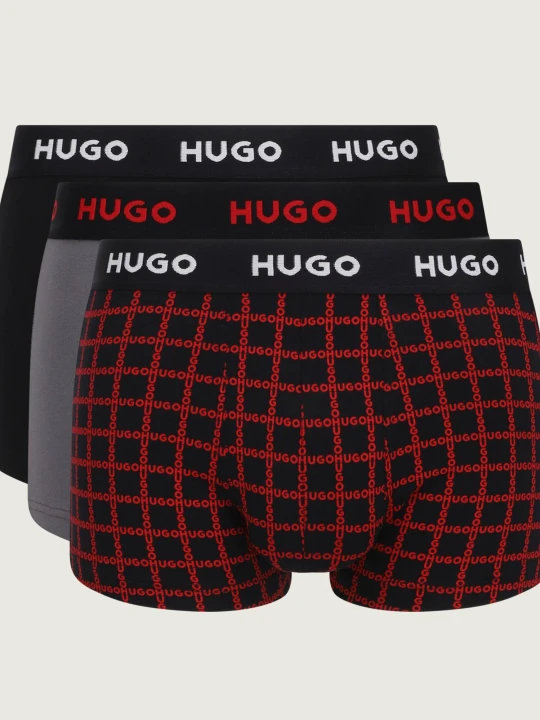 Zdjęcie produktu Hugo Bodywear Bokserki 3-pack TRUNK TRIPLET DESIGN szary