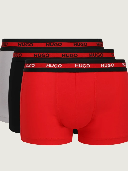 Zdjęcie produktu Hugo Bodywear Bokserki 3-pack TRUNK TRIPLET PLANET czerwony