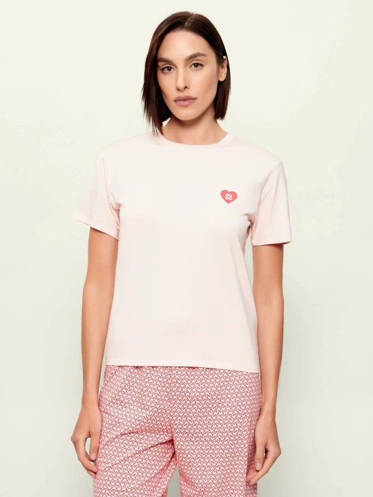 Zdjęcie produktu Hugo Bodywear Góra od piżamy CASUAL | Regular Fit różowy