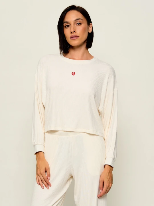 Zdjęcie produktu Hugo Bodywear Góra od piżamy | Relaxed fit ecru