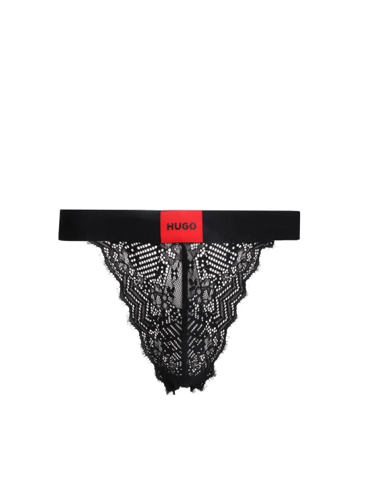 Zdjęcie produktu Hugo Bodywear Koronkowe figi czarny