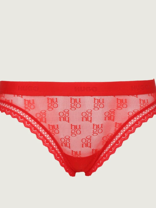 Zdjęcie produktu Hugo Bodywear Koronkowe figi Sartorial czerwony