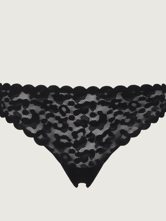 Zdjęcie produktu Hugo Bodywear Koronkowe stringi czarny