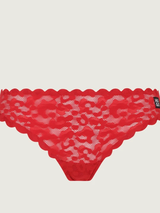 Zdjęcie produktu Hugo Bodywear Koronkowe stringi czerwony