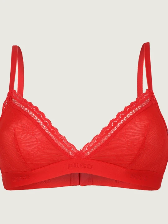Zdjęcie produktu Hugo Bodywear Koronkowy biustonosz Sartorial czerwony