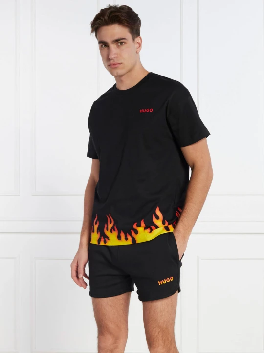 Zdjęcie produktu Hugo Bodywear Piżama HUGO Flames ShortSet | Regular Fit czarny