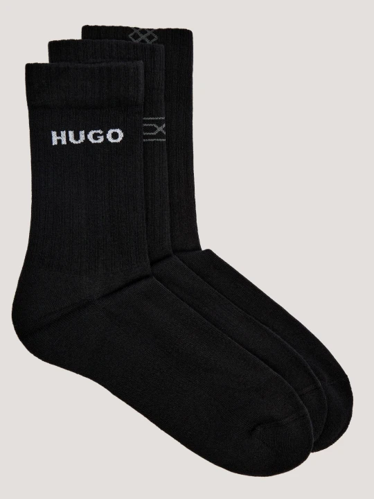 Zdjęcie produktu Hugo Bodywear Skarpety 3-pack 3P QS RIB GEO CC czarny