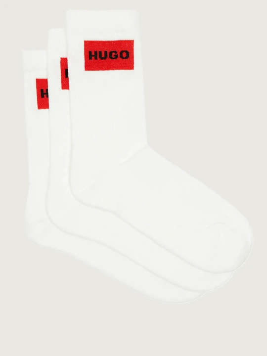 Zdjęcie produktu Hugo Bodywear Skarpety 3-pack 3P QS RIB LABEL CC biały