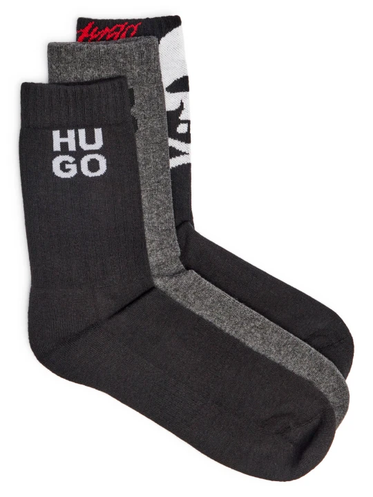 Zdjęcie produktu Hugo Bodywear Skarpety 3-pack 3P QS RIB SKULL CC grafitowy