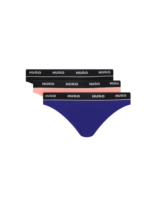 Zdjęcie produktu Hugo Bodywear Stringi 3-pack fioletowy