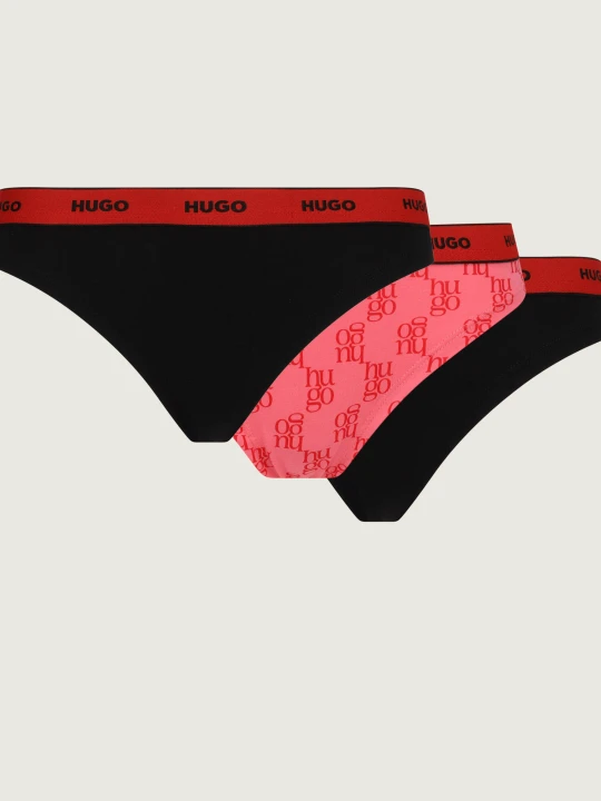 Zdjęcie produktu Hugo Bodywear Stringi 3-pack DESIGN czarny