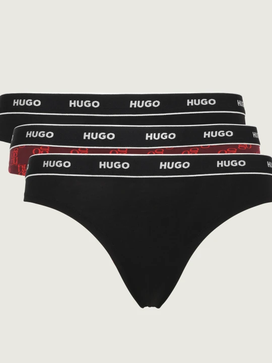 Zdjęcie produktu Hugo Bodywear Stringi 3-pack DESIGN czarny
