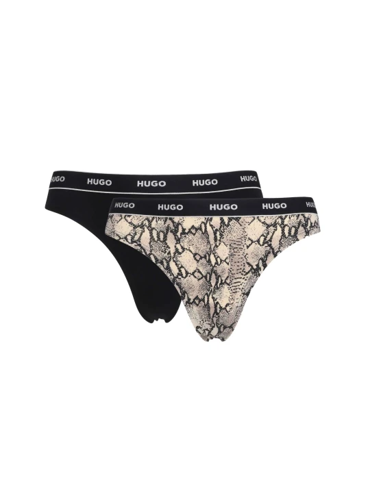 Zdjęcie produktu Hugo Bodywear Stringi 3-pack DESIGN czarny