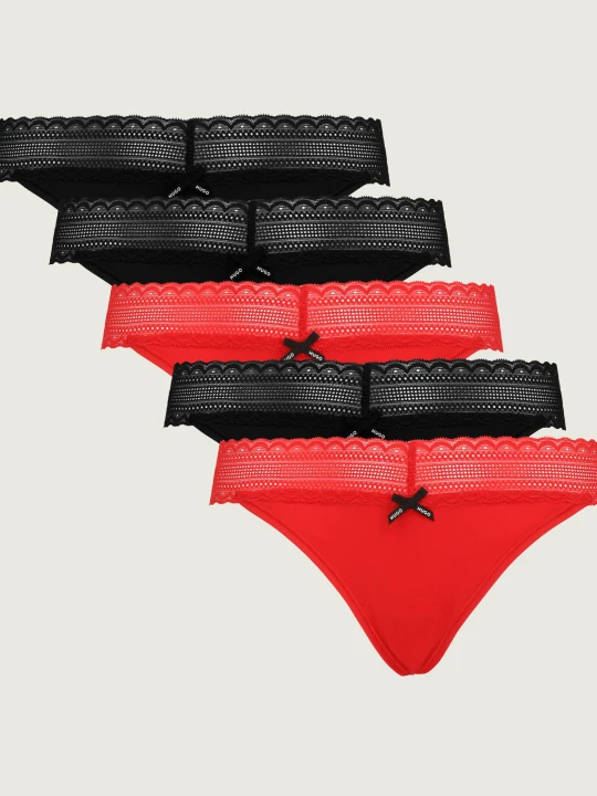 Zdjęcie produktu Hugo Bodywear Stringi 5-pack czarny
