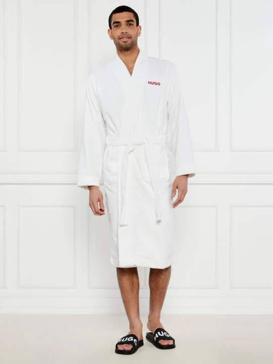 Zdjęcie produktu Hugo Bodywear Szlafrok Terry Gown | Regular Fit biały