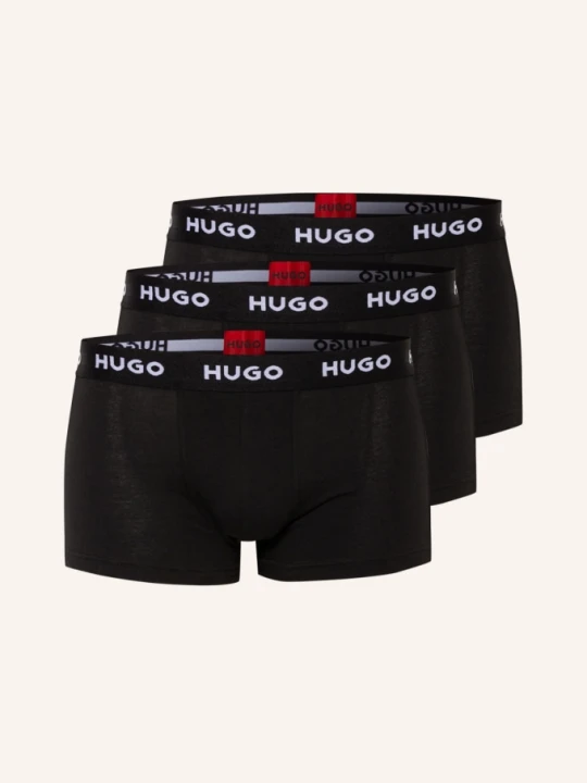 Zdjęcie produktu Hugo Bokserki, 3 Szt. schwarz CZARNY