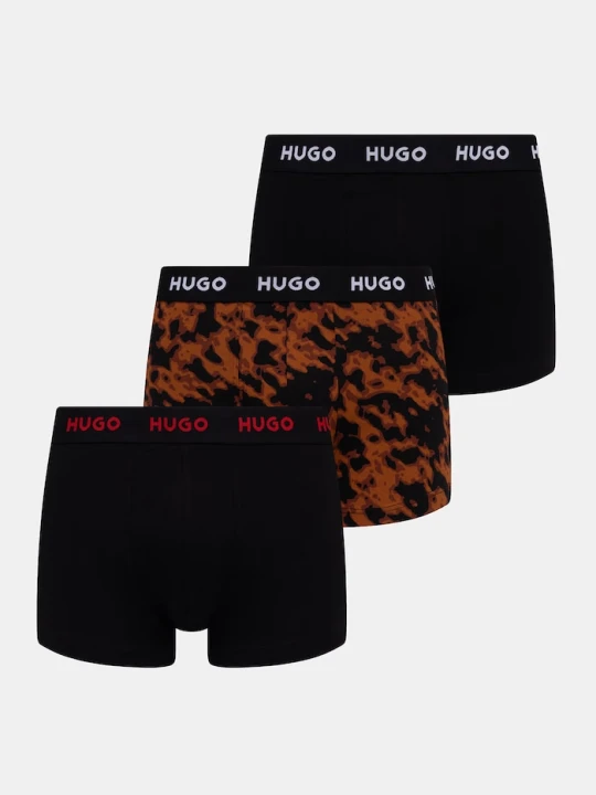 Zdjęcie produktu HUGO bokserki męskie bawełniane z elastanem 3-pack niebieski