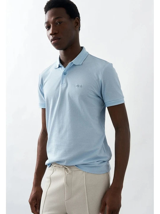 Zdjęcie produktu Hugo Boss Fashion Koszulka polo w kolorze błękitnym rozmiar: XL