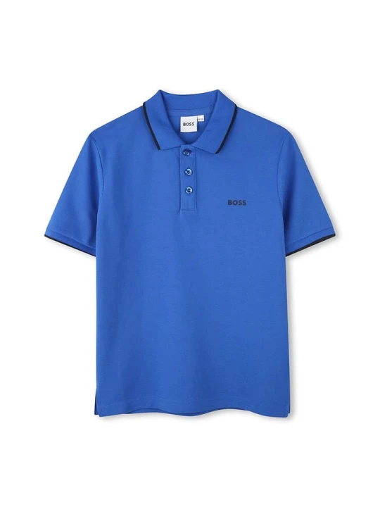 Zdjęcie produktu Hugo Boss Kids Koszulka polo w kolorze niebieskim rozmiar: 128