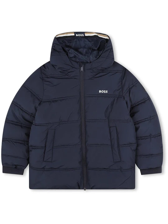 Zdjęcie produktu Hugo Boss Kids Kurtka pikowana w kolorze granatowym rozmiar: 140