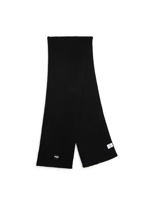 Zdjęcie produktu Hugo Boss Kids Szal w kolorze czarnym rozmiar: 116-152