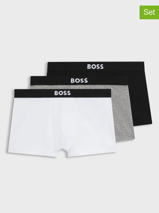Zdjęcie produktu Hugo Boss Underwear Bokserki (3 pary) w kolorze czarnym, szarym i białym rozmiar: L