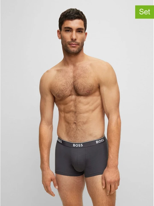 Zdjęcie produktu Hugo Boss Underwear Bokserki (3 pary) w kolorze granatowym, antracytowym i niebieskim rozmiar: XL