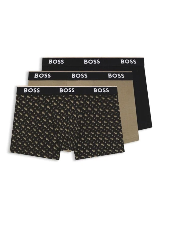 Zdjęcie produktu Hugo Boss Underwear Bokserki (3 pary) w kolorze oliwkowo-czarnym rozmiar: L