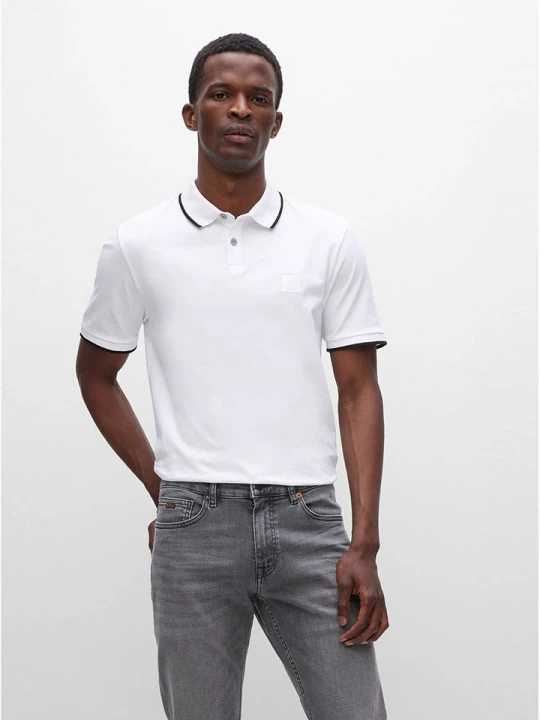 Zdjęcie produktu Hugo Boss Underwear Koszulka polo w kolorze białym rozmiar: M