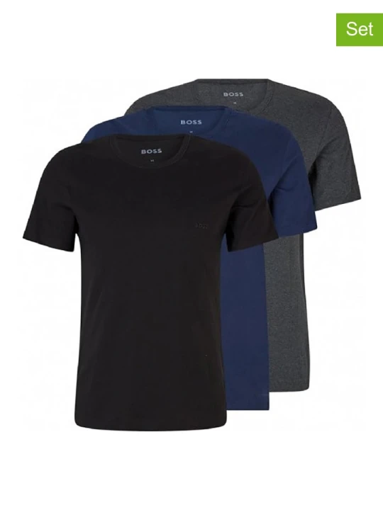 Zdjęcie produktu Hugo Boss Underwear Koszulki (3 szt.) w kolorze czarnym, granatowym i szarym rozmiar: M