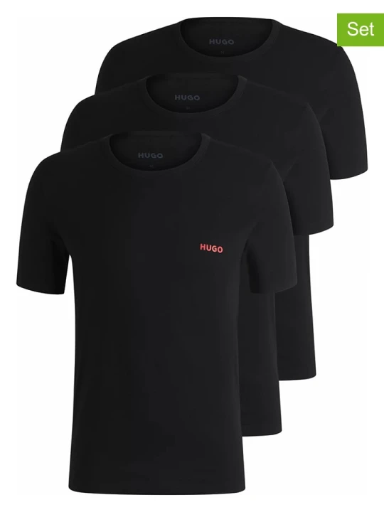 Zdjęcie produktu Hugo Boss Underwear Koszulki (3 szt.) w kolorze czarnym rozmiar: M