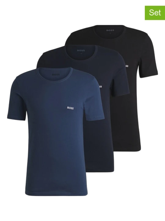 Zdjęcie produktu Hugo Boss Underwear Koszulki (3 szt.) w kolorze granatowym, niebieskim i błękitnym rozmiar: M