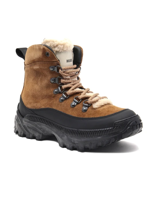 Zdjęcie produktu HUGO Buty trekkingowe Jace FurLaceUpB-Smix | zamsz brązowy