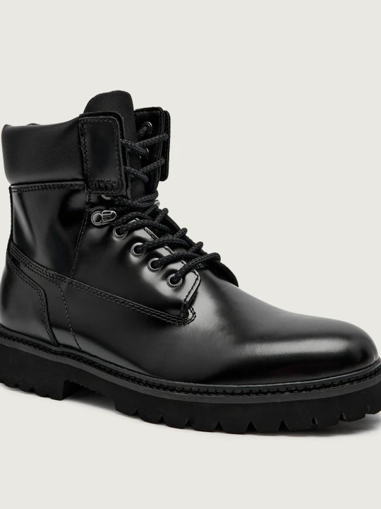 Zdjęcie produktu HUGO Buty wysokie Draven_halb_bo | z dodatkiem skóry czarny