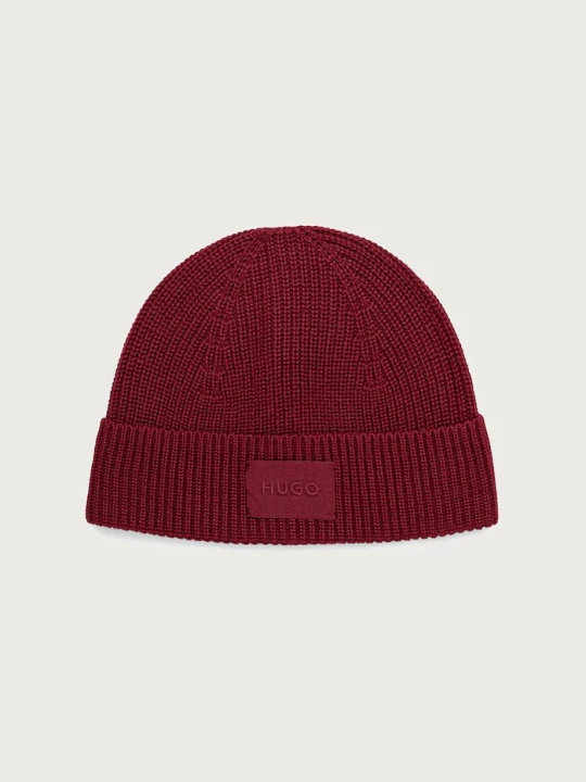 Zdjęcie produktu HUGO czapka beanie damska Sential_2.0_Hat bordowy