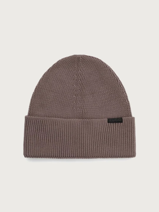 Zdjęcie produktu HUGO czapka beanie męska bawełniana Xential brązowy