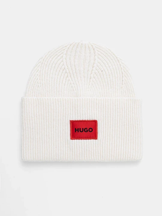 Zdjęcie produktu HUGO czapka wełniana Xaff 6 beżowy