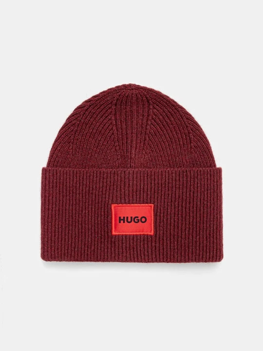 Zdjęcie produktu HUGO czapka wełniana Xaff 6 bordowy